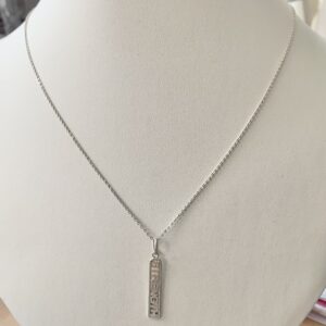 Sterling Silver 'Strength' Pendant Necklace