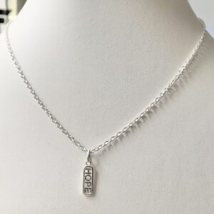 Sterling Silver 'Hope' Pendant Necklace